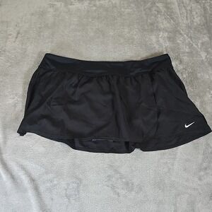 Nike Womens Swim Skirt Black Boardskirt Swimwear Sportswear Zipper Pocket